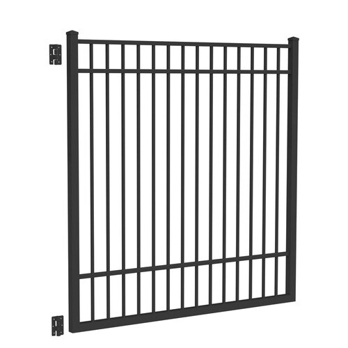 Freedom New Haven Standard 6-ft H x 6-ft W Black Aluminum Walk-Thru ...