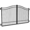 Freedom (Common: 12-ft; Actual: 12-ft) Black Aluminum Driveway Gate at ...