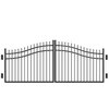 Freedom (Common: 12-ft; Actual: 12-ft) Black Aluminum Driveway Gate at ...