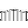 Freedom (Common: 12-ft; Actual: 12-ft) Black Aluminum Driveway Gate at ...