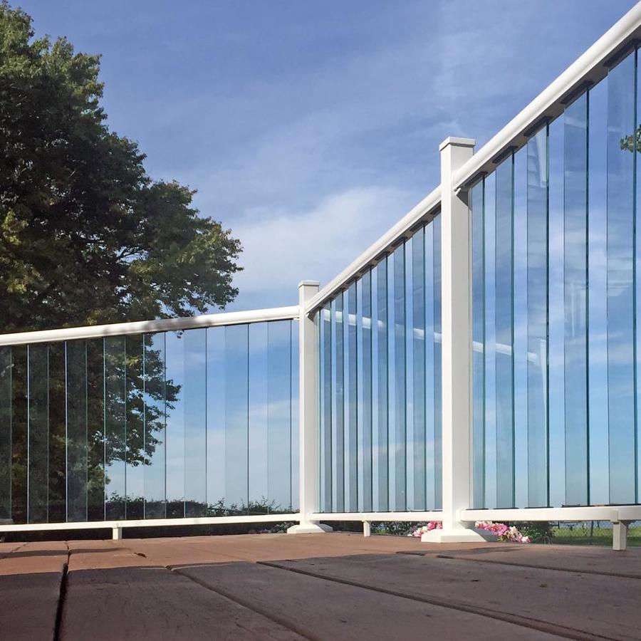 Freedom 73020623 3-in x 3-in x 36-in Mix and Match Glass Glass Flat Deck baluster 9 -Pack