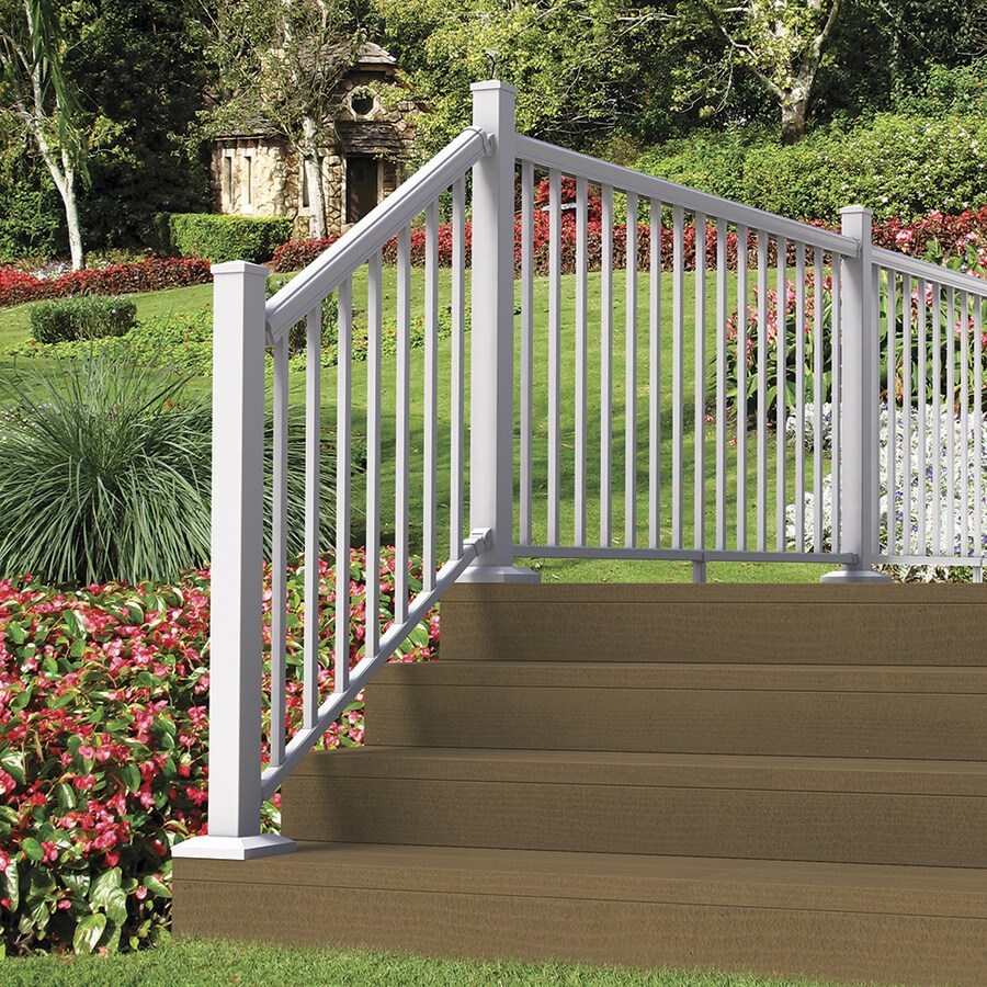 Freedom 2-1/2-in x 2-1/2-in x 3-1/4-ft Post Kit White Aluminum Deck ...