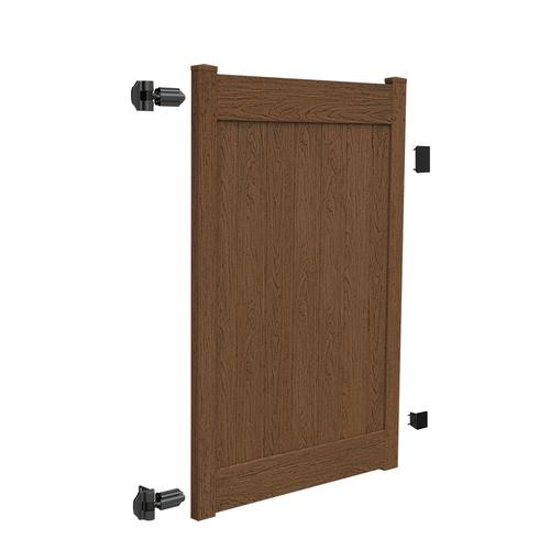 Freedom Bolton 6ft H x 4ft W Saddle Vinyl Fence Gate in the Vinyl