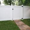 Shop Freedom Emblem White Vinyl Privacy Vinyl Fence Gate (Common: 6-ft ...