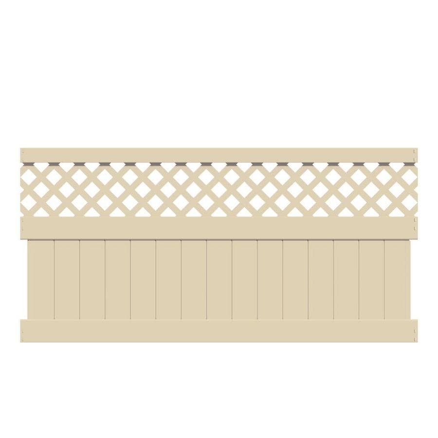 Lattice Top Vinyl Fence Panels At Lowes Com