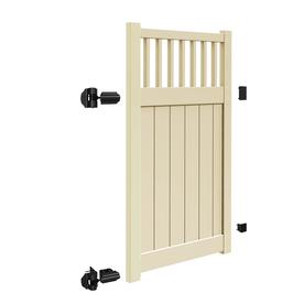 Freedom (Common: 6-ft x 4-ft; Actual: 5.95-ft x 3.83-ft) Bexley Sand Vinyl Gate