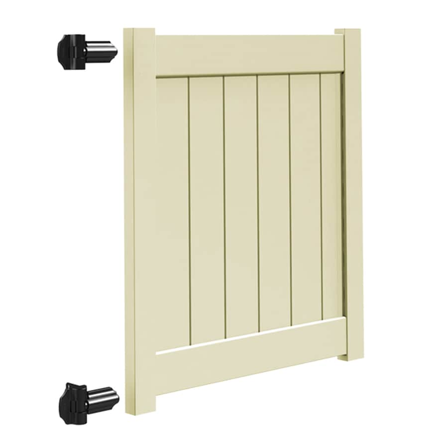 Freedom 4ft H x 4ft W Sand Vinyl Fence Gate in the Vinyl Fence Gates