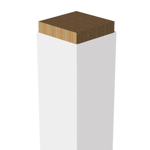 Freedom 4in x 4in White Aluminum Deck Post Sleeve in the Deck Post