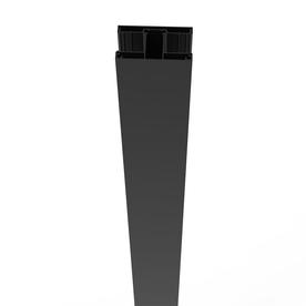 Freedom (Common: 4-ft; Actual: 6.89-in x 5.26-in x 3.724-ft) Matte Black Aluminum Deck Post