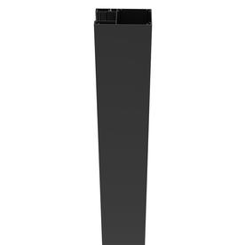 Freedom (Common: 4-ft; Actual: 6.89-in x 5.26-in x 3.724-ft) Matte Black Aluminum Deck Post