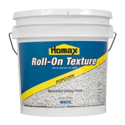 Homax Roll On Texture 2 Gallon White Popcorn Wall And Ceiling