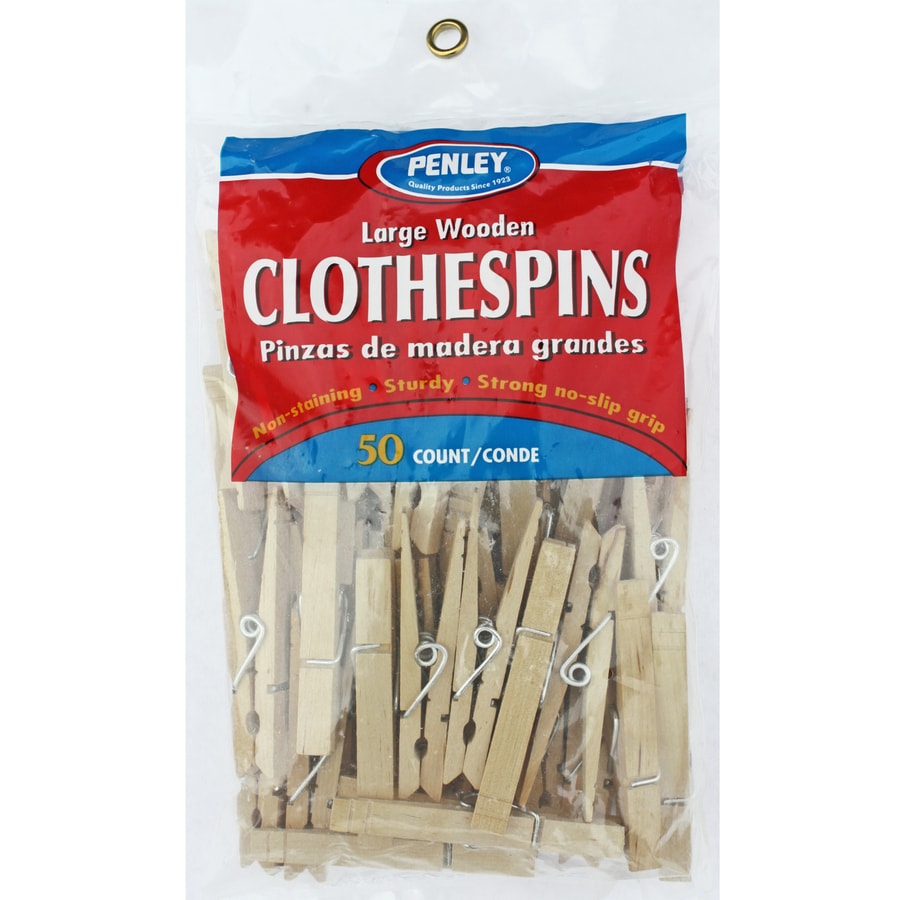 Penley 50Pack OffWhite Wood with Zinc Plated Steel Springs