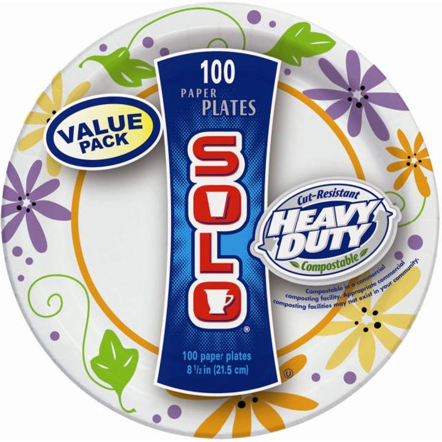 Solo Heavy Duty 10-Inch Paper Plates, 55 ct - Kroger