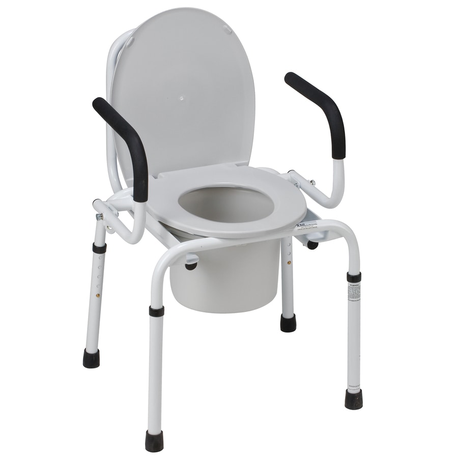 DMI 23in 8Quart Adjustable Bedside Commode in the Bedside Commodes department at