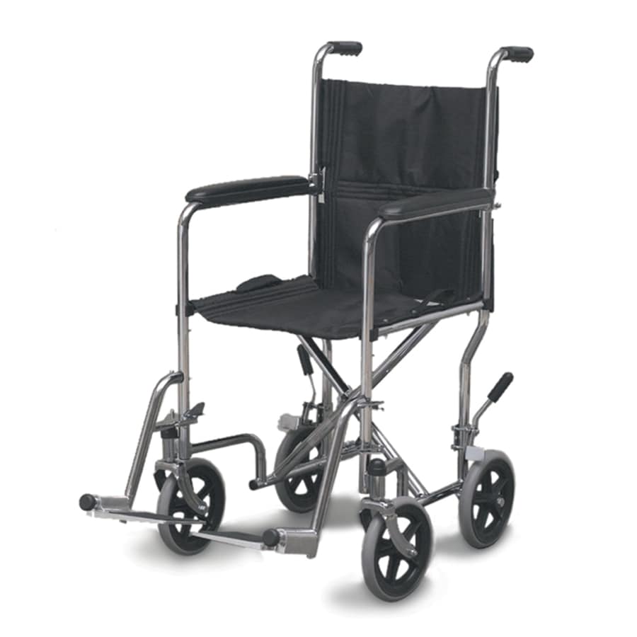 DMI 501-1037-0600 Chrome Fold-Up/Easy Storage Transport Chair