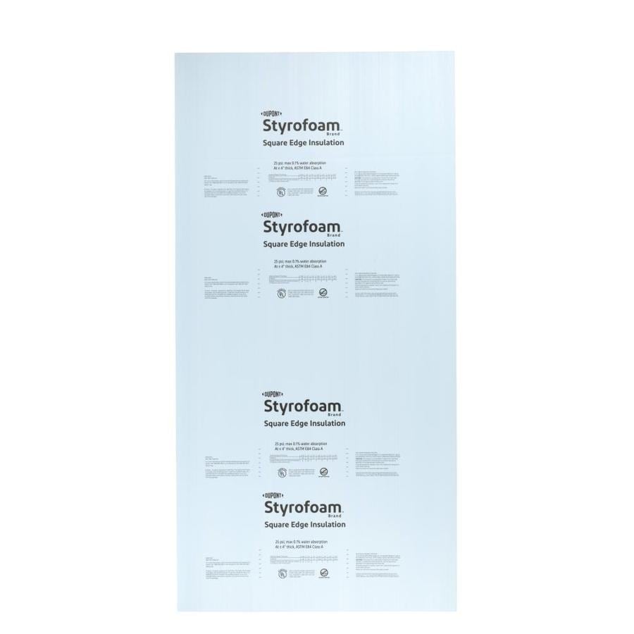 STYROFOAM R10 Unfaced Polystyrene Foam Board Insulation 2in x