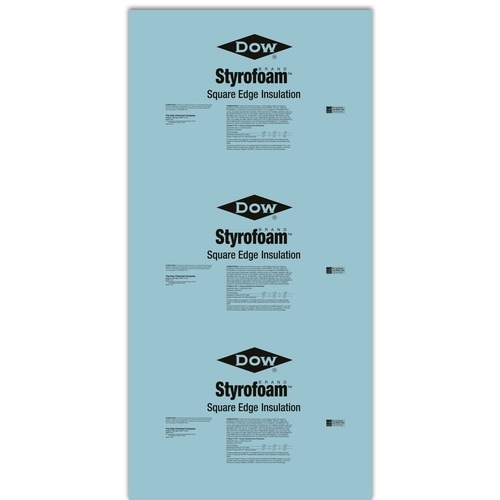 STYROFOAM R-10 2-in X 4-ft X 8-ft Unfaced Polystyrene Foam Board ...