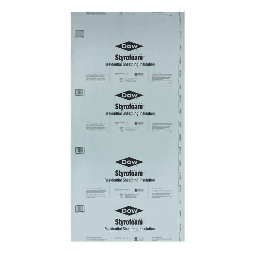 STYROFOAM R- 1, 0.25-in x 4-ft x 50-ft Dow Protection Board III