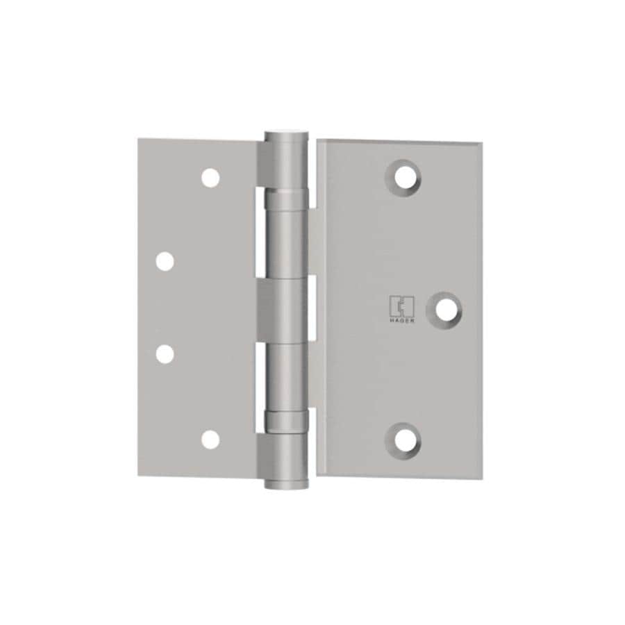 Shop Hager 4.5000in H Satin Chrome Radius Interior Mortise Door Hinge