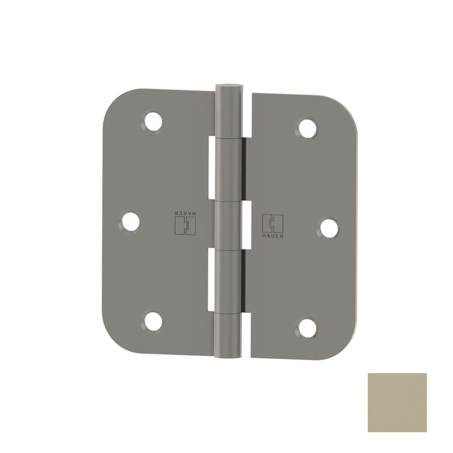 Hager 3-1/2-in Primed 5/8-in Radius Mortise Door Hinge