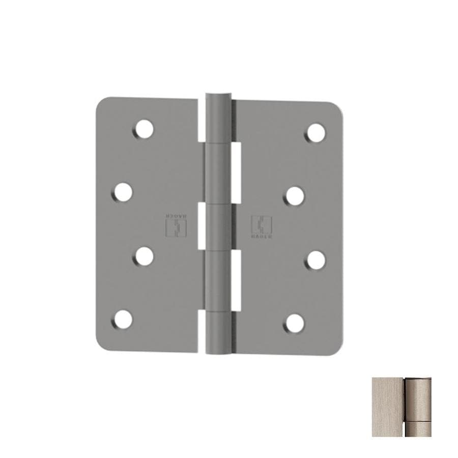 Hager 4 In Satin Nickel 1 4 In Radius Mortise Door Hinge At Lowes Com
