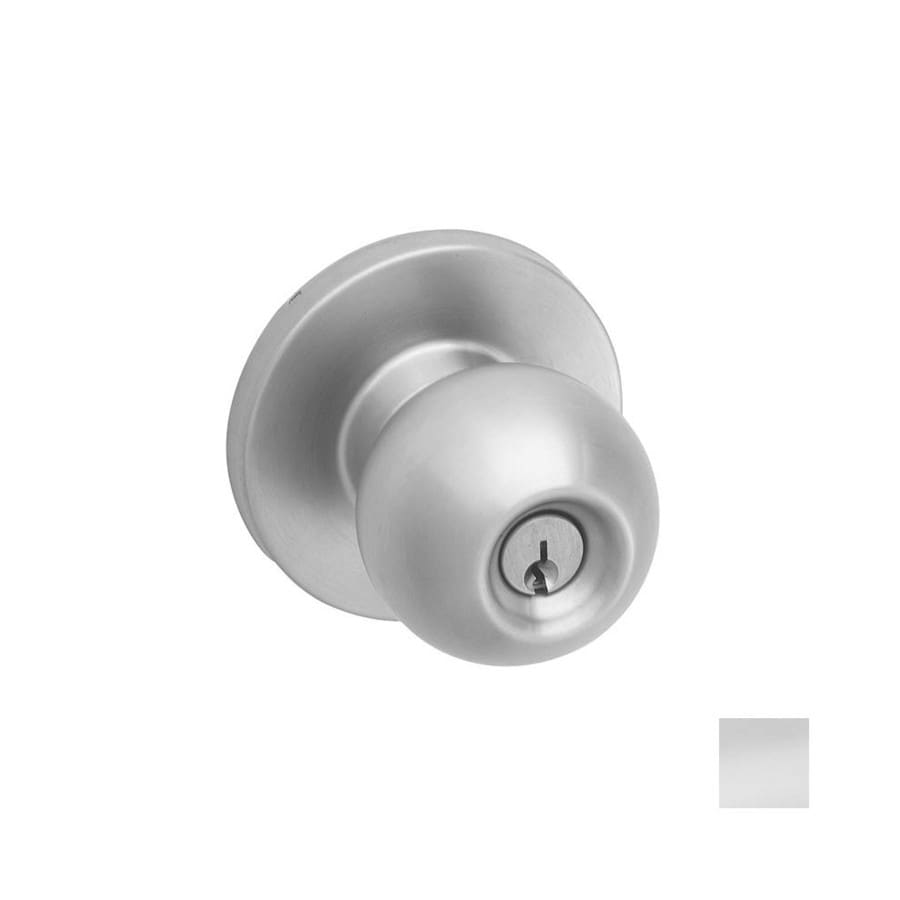 Hager 3500 Apollo Satin Stainless Steel Keyed Entry Door Knob in the