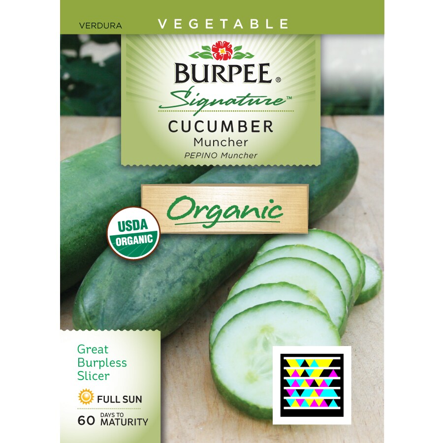 Burpee Cucumber Organic Vegetable Seed Packet At