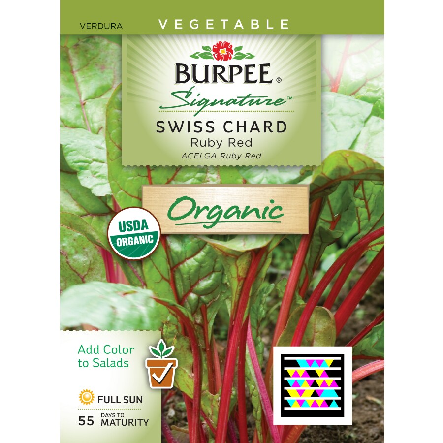 Burpee Swiss Chard Organic Vegetable Seed Packet at