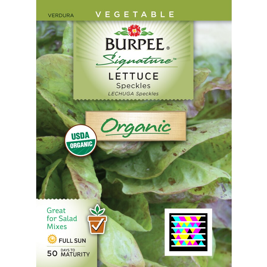 Burpee Lettuce Organic Vegetable Seed Packet in the Flower Seeds