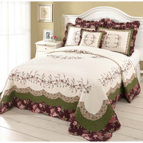 Modern Heirloom Brooke Embroidered Queen Bedspread Set In The Bedding Sets Department At Com - Mary Jane S Home Prairie Bloom Bedding Collection Modern Heirloom Brooke Embroidered Queen Bedspread Set In The Bedding Sets Department At Com - Mary Jane S Home Prairie Bloom Bedding Collection