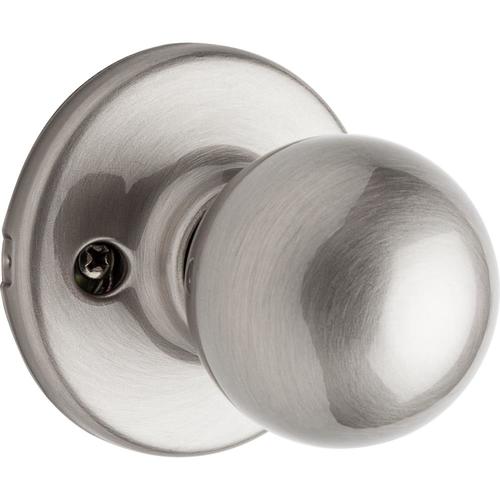 Kwikset Polo Satin Nickel Dummy Door Knob Single Pack At Lowes Com