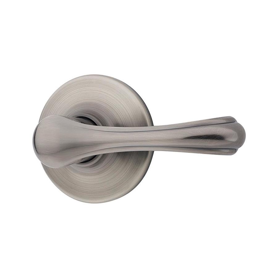 Kwikset Dorian Antique Nickel Reversible Passage Door Handle