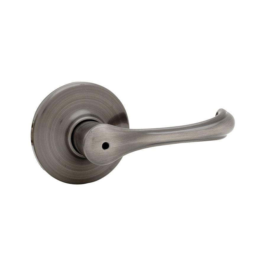 Kwikset Kwikset Dorian Antique Nickel Turn Lock Privacy Door Lever