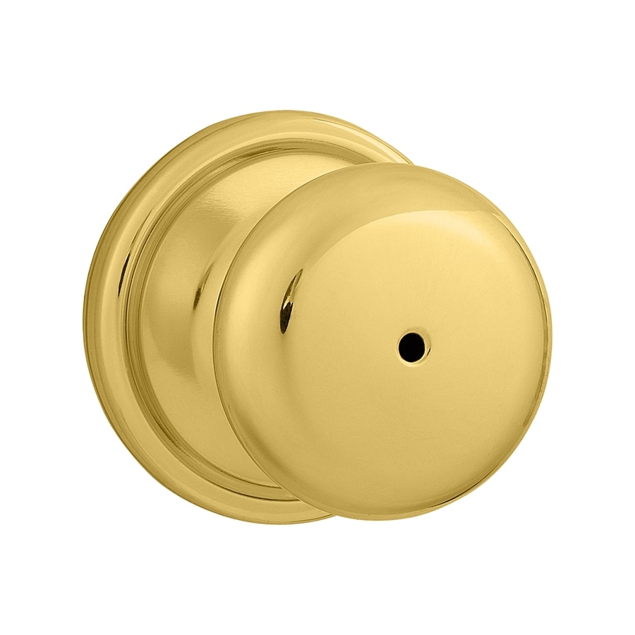 Kwikset Signature Hancock Polished Brass Polished Chrome Privacy