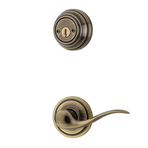 Kwikset Signature Tustin Antique Brass DoubleCylinder Deadbolt Entry