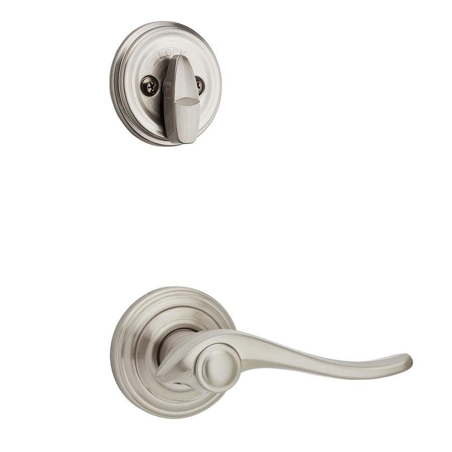 Kwikset Signature Avalon Satin Nickel Single-Cylinder Deadbolt Entry ...