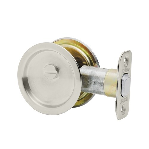 Kwikset 2 125 In Satin Nickel Pocket Door Pull At Lowes Com