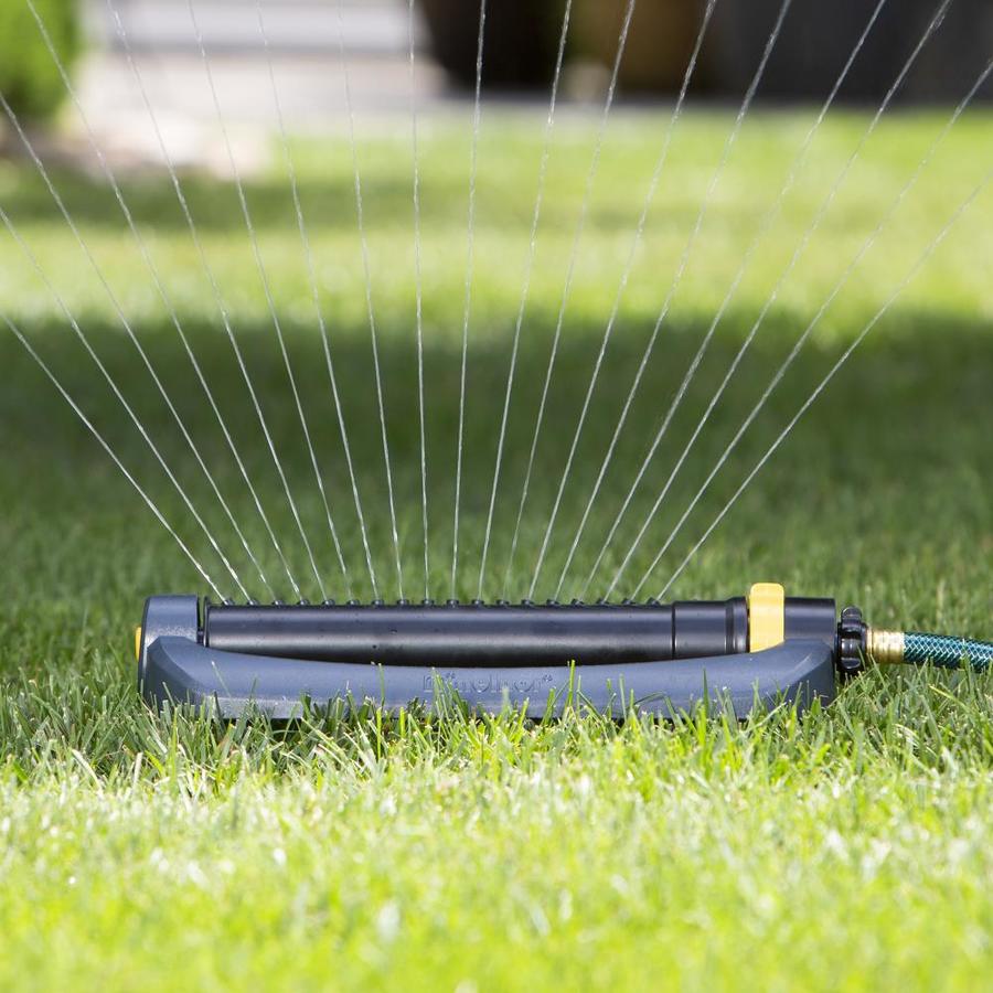 Melnor 4000-sq ft Oscillating Sled Lawn Sprinkler in the Lawn ...