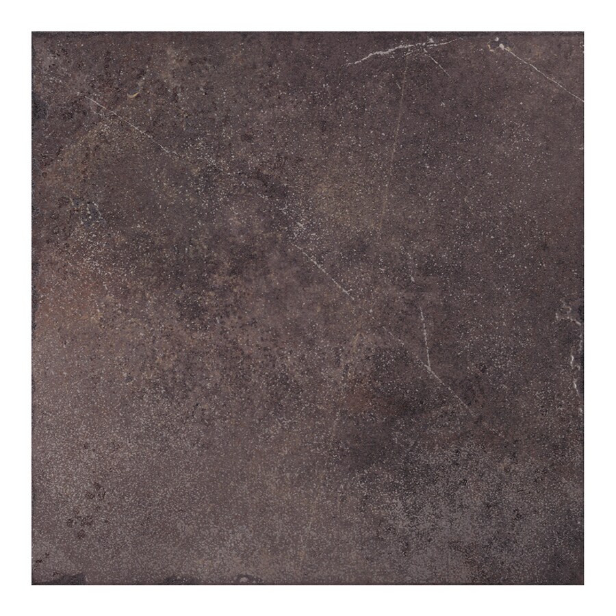 Armstrong 12" x 12" Artifact Charcoal Glazed Porcelain Tile at