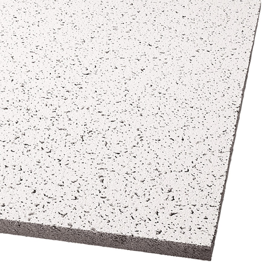 Common 24 In X 60 In Actual 59 719 In X 23 719 In Cortega 10 Pack White Fissured 15 16 In Drop Acoustic Panel Ceiling Tiles