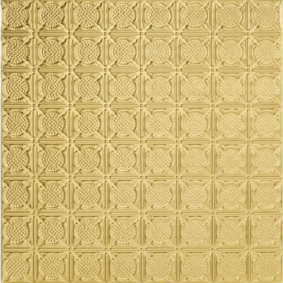 Armstrong 5422234LAR Metallaire Medallion Lay-In Ceiling Tile (Common: 24-in x 24-in; Actual 23.75-in x 23.75-in)