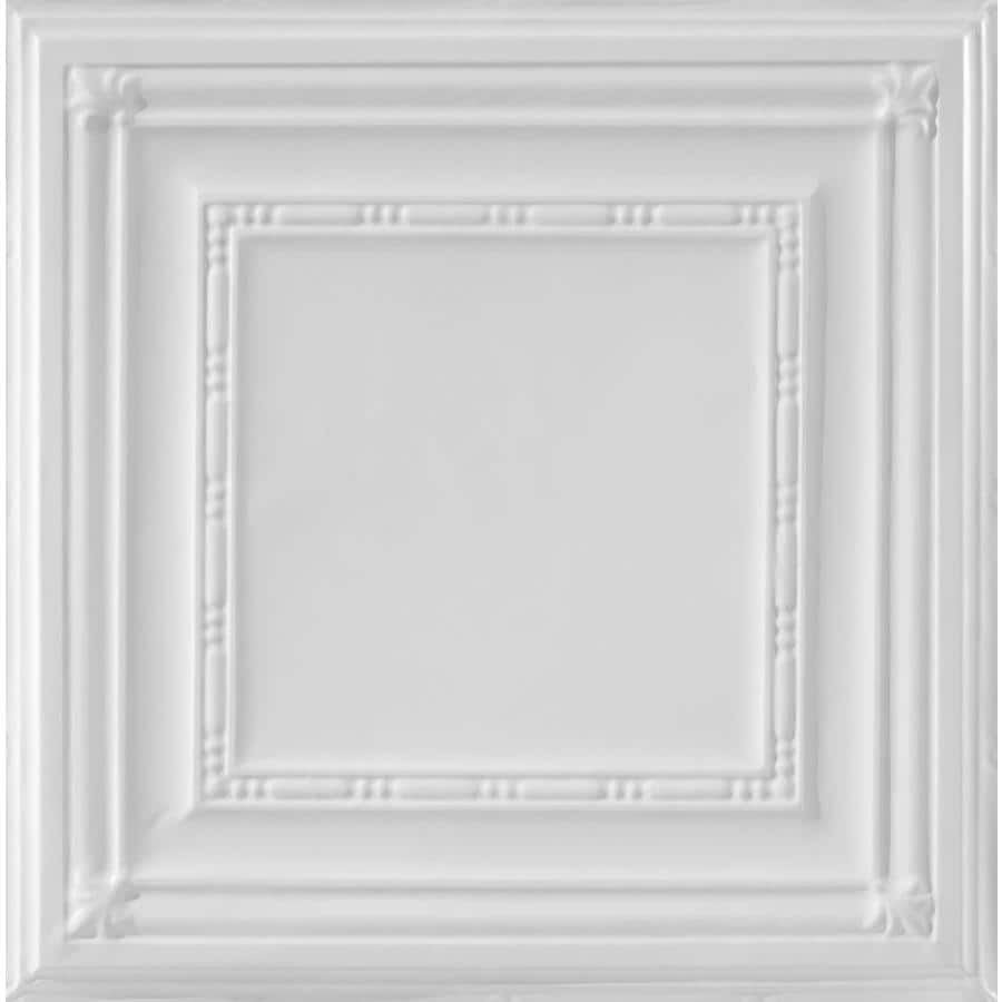 Armstrong 5422504LWH Metallaire Bead Lay-In Ceiling Tile (Common: 24-in x 24-in; Actual 23.75-in x 23.75-in)