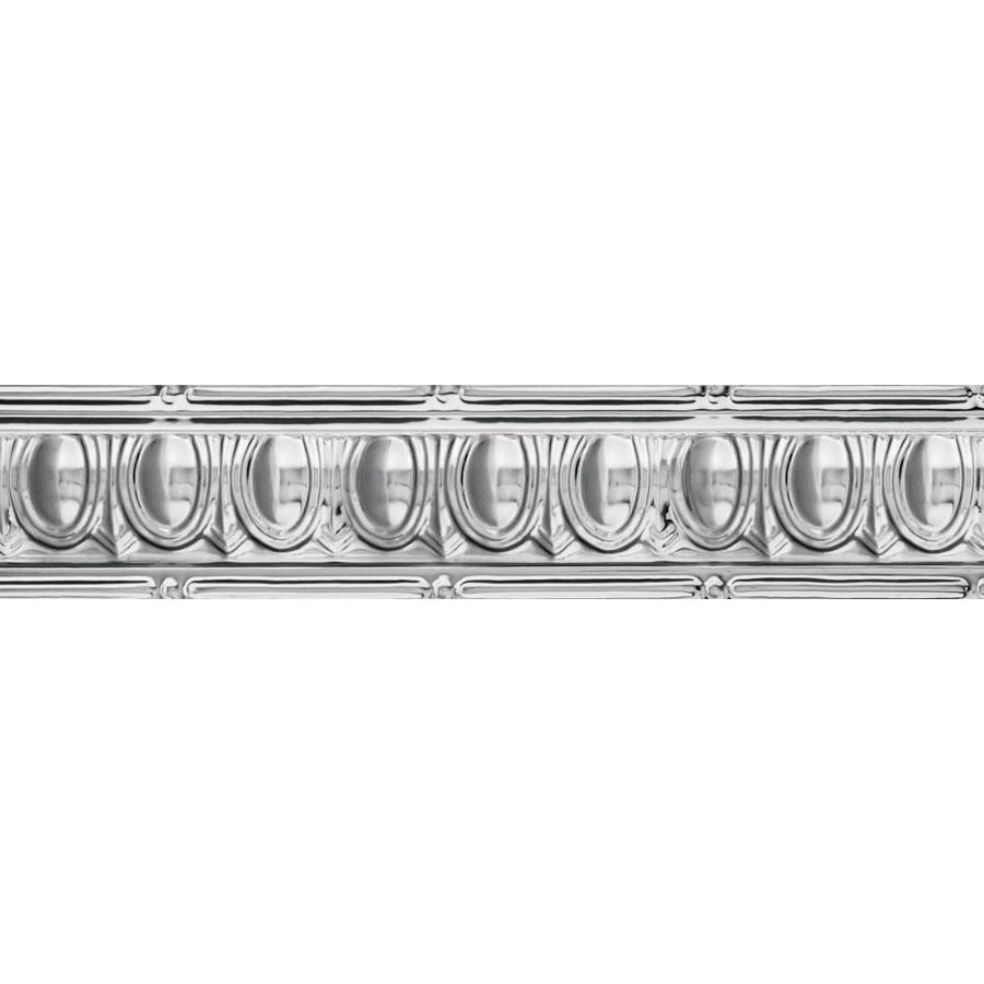 Armstrong Ceilings 4 Ft Chrome Metal Crown Ceiling Grid Trim