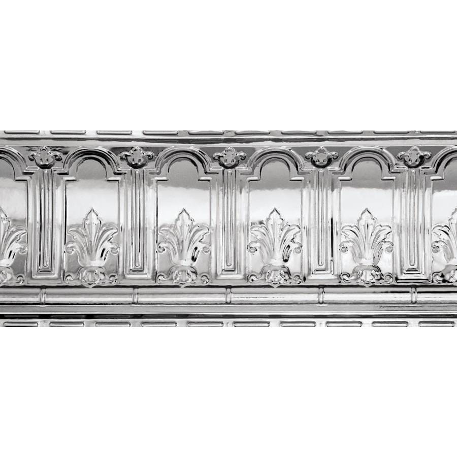 Armstrong Ceilings Metallaire Trefoil Cornice 4 Ft Chrome