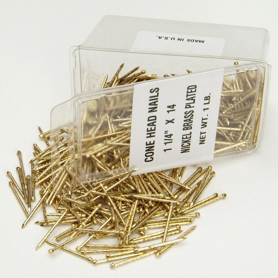 Armstrong Ceilings 1-1/4-in 14-Gauge Brass-plated Steel Finish Nails (1 ...