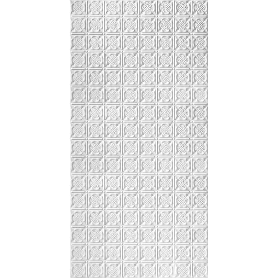 Armstrong 5424234NWH Metallaire Medallion Nail-Up Ceiling Tile (Common: 24-in x 48-in; Actual 24.5-in x 48.5-in)