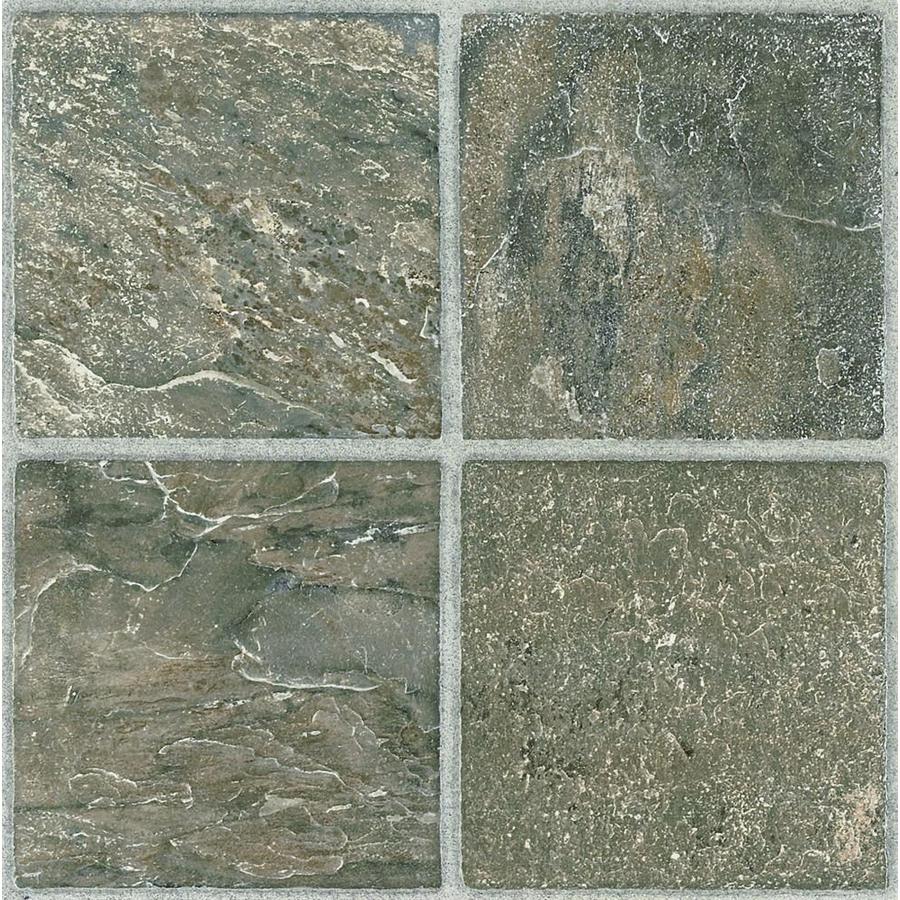 Style Selections 1 Piece 12 In X 12 In Tumbled Stone Peel And