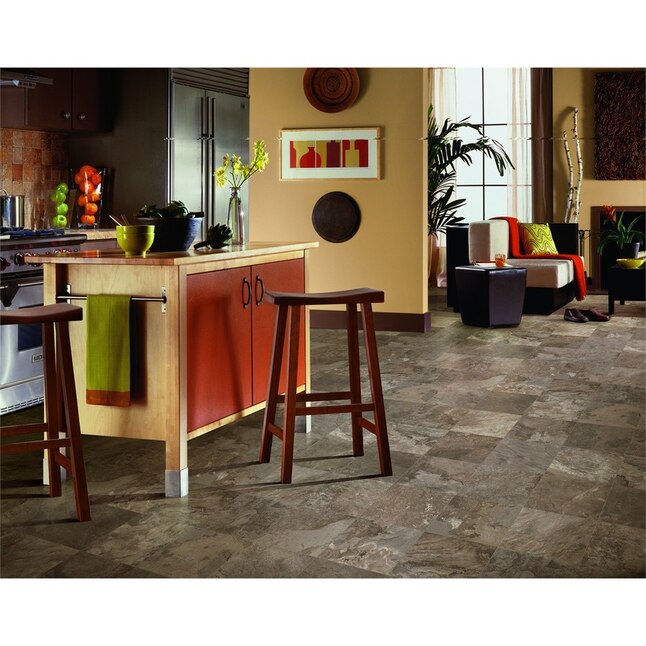 Armstrong Flooring Pickwick Landing II 12-ft W Cut-to-Length Gray Brown Stone Stone Look Low-Gloss Finish Sheet Vinyl Armstrong Flooring Pickwick Landing II 12-ft W Cut-to-Length Gray Brown Stone Stone Look Low-Gloss Finish Sheet Vinyl