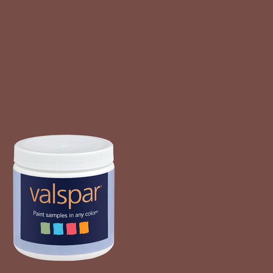 Valspar 8 oz. Paint Sample - Lyndhurst Rich Brown in the Paint Samples  department at