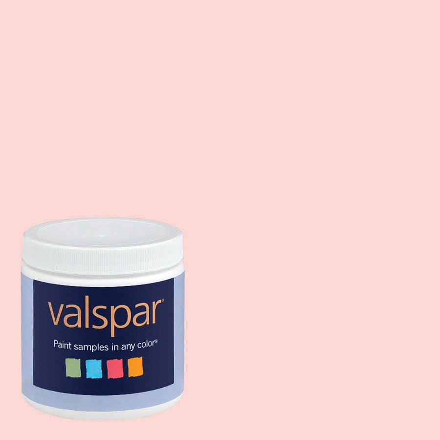 Valspar 8 oz. Paint Sample - Barely Pink in the Paint Samples department at